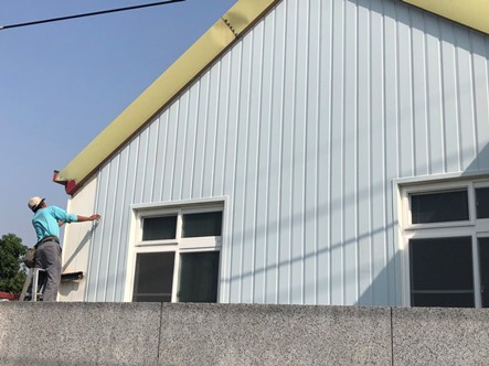 工程实绩11-壁癌处理-采用双层中空PVC塑钢浪板